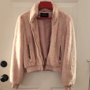 Charlotte Russe Blush Teddy Jacket